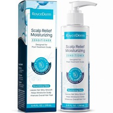 Roycederm Acondicionador para el cuidado del cuero cabelludo seco, con picazón y escamoso, fórmula hidratante