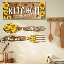 Calcomanía de pared de girasol para cocina para sala de estar decoración del hogar decoración de cocina