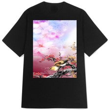 New Tshirt Casual Sakura Flower T-SHIRT Cotton Unisex Tee Size S to 3XL