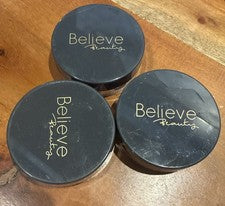 Polvo suelto Believe Beauty mate desenfoque MEDIO/PROFUNDO 0,14 oz/EA NUEVO 3 paquetes