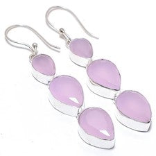 Pendiente de joyería de plata esterlina 925 hecho a mano con piedras...