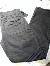 Pantalones estilo cargo Sean John Flight talla 10 negros 30-31