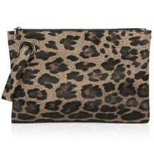 Moda Bolso de Mano Para Mujer Pequeño Estampado de Animales Lepordo Bolsos sin asas para Leopardo
