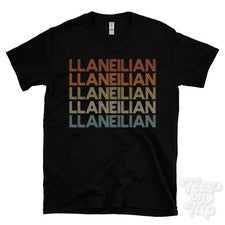 CAMISETA ESTILO RETRO REPETIDO LALANEILIAN para hombre y mujer Reino Unido top name regalo
