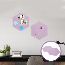 2 piezas calcomanías decorativas adhesivas hexagonales de pared para decoración del hogar