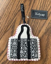 Bolso de fieltro Treinta y un encanto adorno de Navidad etiqueta de regalo mini bolso RARO retirado nuevo con etiquetas