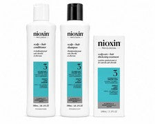 Nioxin System 3 Kit de Cuidado del Cabello Champú Acondicionador Tratamiento Juego de 3 Piezas