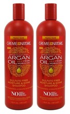 Champú Family Care Crema Of Nature Aceite de Argán Sin Sufato Brillo Humedad 20oz X2