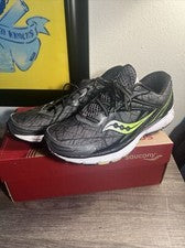 Zapatos para correr Saucony Breakthru negros/verdes talla 12 para hombre NUEVOS talla 11,5 necesitan cordones