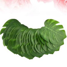 30 PIEZAS Hojas Artificiales Decoración Hogar Suministros Simulación Tortuga