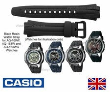 Correa de reloj Casio AQ-160W AQ-160W AQ160 AQ-163W AQ-163WG - 10137491 - NEGRA