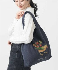 BOLSO DE MANO BORDADO JUBILEO William Morris patrón B-Strawberry Thief (40x60cm)