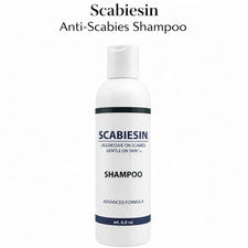 Champú anti-sarna Scabiesin 6,0 oz fórmula avanzada para tratar la sarna