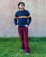 HOMBRE RETRO ESTILO VINTAGE Tawney Port Paisley Pana Campana Fondo Super Llamaradas