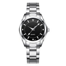 ′CHENXI Reloj de pulsera clásico de cuarzo para mujer con acero macizo