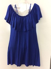 "Vestido para mujer No Comment ny•la hombro frío cambio, azul, talla: S"