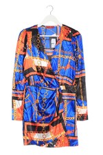 Signature 8 Damen Freizeitkleid Langarm Blau Schwarz Größe 38 Polyester