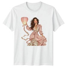 Vestido Floral Mujer Camiseta Damas Camiseta Gráfica Estilo Romántico
