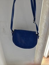 Pequeño NUEVO Bandolera BCBGeneration Mujer Bolso de Hombro Cartera Azul Imitación Cuero