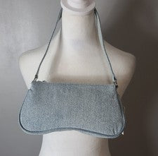 H&M Bolso de Hombro Azul Denim Estilo Minimalista Bolso de Hombro para Mujer