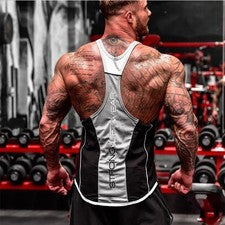 Camiseta sin mangas para gimnasio para hombre Camiseta muscular Camiseta sin mangas Entrenamiento Fitness Entrenamiento 
