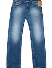 Pantalones de mezclilla True Religion ajustados AUTÉNTICOS azules de algodón para hombre talla W 36 $249