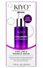 Suero de colágeno + vitamina E KIYO 1,75 OZ antienvejecimiento línea fina cuidado de arrugas