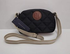 Bolso bandolera Tommy Hilfiger de nailon para mujer negro 69J7107 precio de venta sugerido por el fabricante - $98
