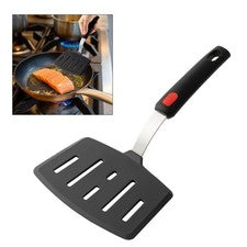 Espátula ancha resistente al calor de silicona y para todos los utensilios de cocina
