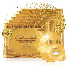 CollagenGoldGesichtsmaske 24k | Luxus AntiAging Pflege | Gel | Bio | Feuchtig...