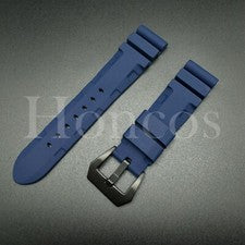 Correa de reloj de goma de silicona sumergible 22 24 26 mm para Invicta D/azul