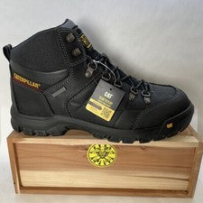Botas de trabajo impermeables Caterpillar Threshold negras P74129 para hombre talla 11