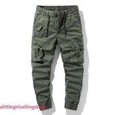 Para hombres Moda Carga Informal Elástico Chándal Calce Ajustado Entrenamiento Mono Pantalones