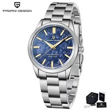 40MM PAGANI DESIGN Cuarzo Piloto Hombre Reloj de Buceo 100M Impermeable Inoxidable NUEVO