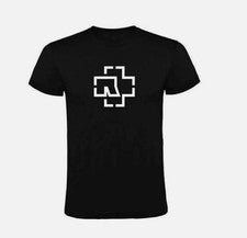 Camiseta Negra Logo Rammstein Camisa Unisex, Logo Rammstein Camiseta