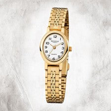 Regent Acero Reloj de Mujer F-394 Cuarzo Pulsera Oro URF394