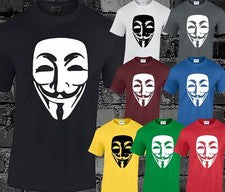 Camiseta Vendetta Para Hombres Revolution Guy Fawkes Máscara Moda Swag Fresh Hype