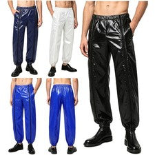 Hombres Pantalones Reflectantes Paracaídas Pantalones Jogger Estilo Moda Poliéster Informal