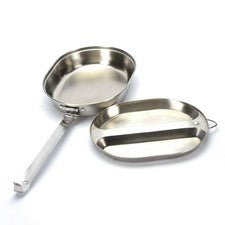 Utensilios de cocina originales de EE. UU. acero inoxidable militar utensilio...