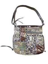 Realtree Mujer Marrón Camuflaje Lentejuelas Moda Camuflaje Bandolera Cartera Bolso de Mano