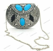Nuevo bolso de mano de moda Meenakari Stone para mujer bolso sin asas