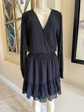 Vestido para mujer MICHAEL MICHAEL KORS con volantes imitación envoltura talla S. Nuevo con etiquetas