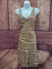 Vestido sin mangas para mujer A New Day, marrón/blanco, talla XS