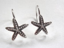 Pendientes estrella de mar de plata de ley 925 Sea Life