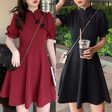 Vestido mujer for mujer vestido diario vacaciones monocromático elegante año