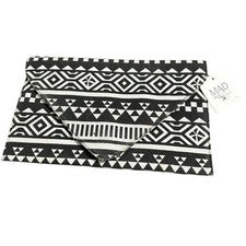 Nuevo con etiquetas Bolso sin asas Mad About Style para mujer negro blanco Bolso de hombro