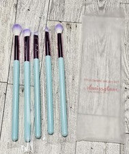 Juego de brochas de maquillaje de ojos Slmissglam de 5 piezas Ombre Stay Sparkly Ultra-Suave Aqua NUEVO