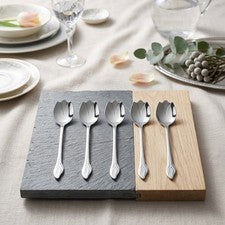 Cuchara con forma de flor de acero inoxidable de 5 piezas para uso de cocina de oficina en casa