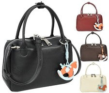 Mini bolso de mano de cuero para mujer con encanto de caballo mecedor niñas informal bolso de moda