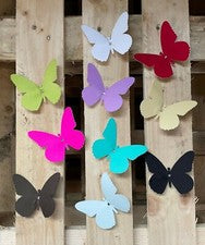 Pack de 6 CLIP ON Tela Mariposa Muchos Colores Mariposas Decoración Hogar Boda